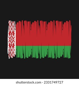 Belarus Flag Brush Vector Illustration