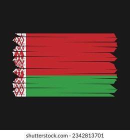Ilustración del vector del pincel de bandera de Bielorrusia