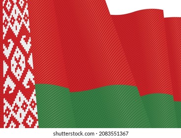 belarus flag fluttering gradient texture
