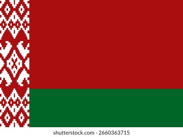 Ilustrador de banderas de Bielorrusia país banderas símbolo nación  