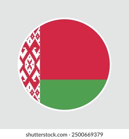 Belarus flag map pin icon vector illustration