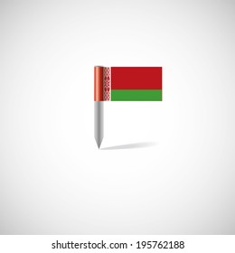 belarus flag pin