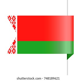 Belarus Flag Vector Bookmark Icon - Illustration