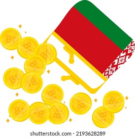 Belarus Flag Vector Hand Drawn,Belarusian Ruble