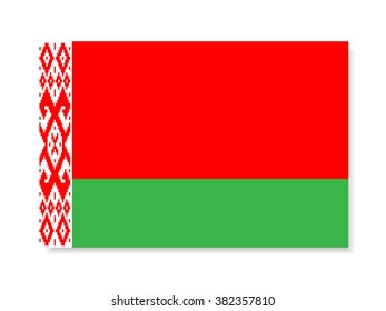 Belarus Flag. Vector illustration.