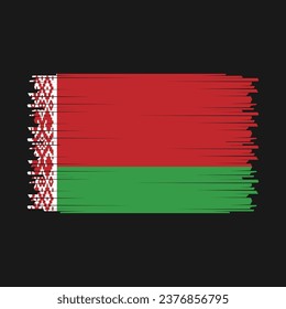 Diseño de iluminación de vectores de bandera de Bielorrusia