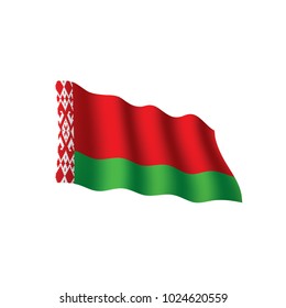 Belarus flag, vector illustration on a white background