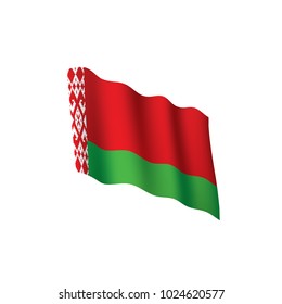 Belarus flag, vector illustration on a white background