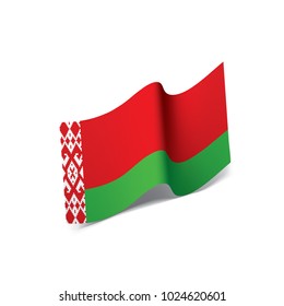 Belarus flag, vector illustration on a white background