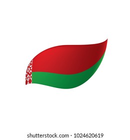Belarus flag, vector illustration on a white background
