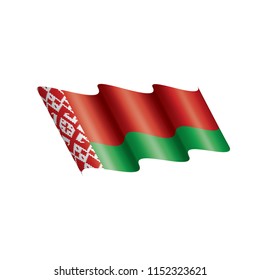 Belarus flag, vector illustration on a white background