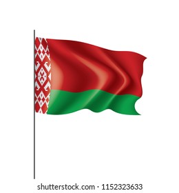 Belarus flag, vector illustration on a white background