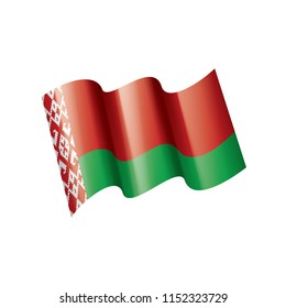 Belarus flag, vector illustration on a white background