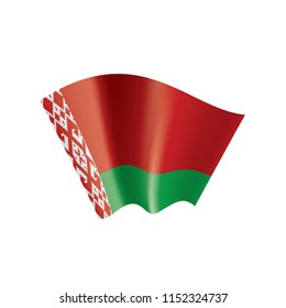 Belarus flag, vector illustration on a white background