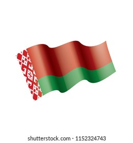 Belarus flag, vector illustration on a white background