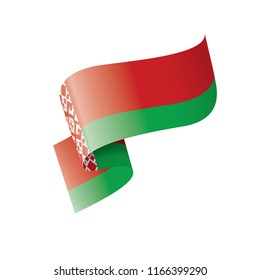 Belarus flag, vector illustration on a white background