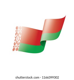 Belarus flag, vector illustration on a white background