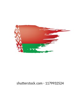 Belarus flag, vector illustration on a white background