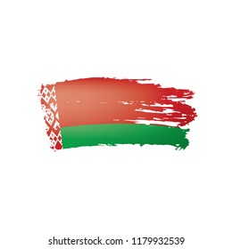 Belarus flag, vector illustration on a white background