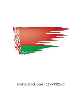 Belarus flag, vector illustration on a white background