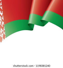 Belarus flag, vector illustration on a white background