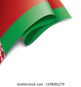 Belarus flag, vector illustration on a white background