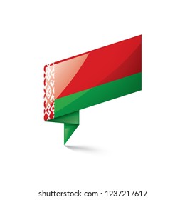 Belarus flag, vector illustration on a white background