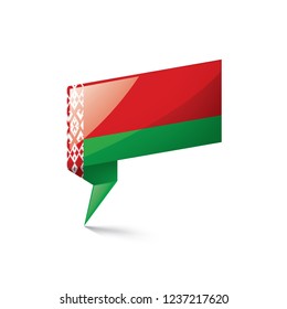 Belarus flag, vector illustration on a white background