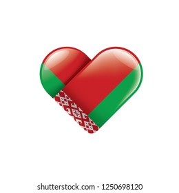 Belarus flag, vector illustration on a white background