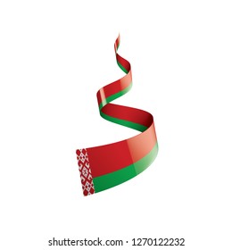 Belarus flag, vector illustration on a white background