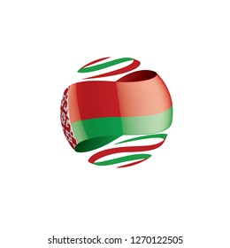 Belarus flag, vector illustration on a white background