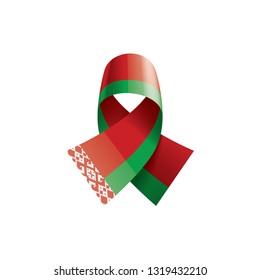 Belarus flag, vector illustration on a white background