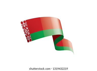 Belarus flag, vector illustration on a white background