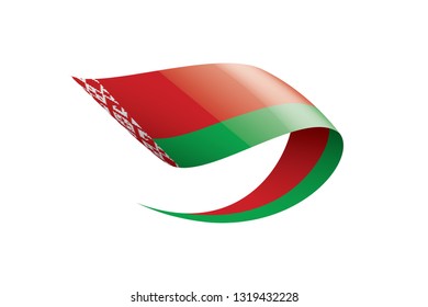 Belarus flag, vector illustration on a white background