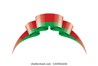 Belarus flag, vector illustration on a white background