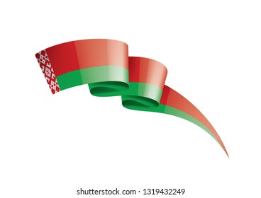 Belarus flag, vector illustration on a white background