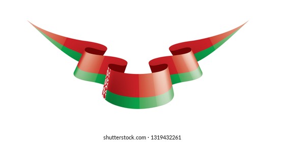 Belarus flag, vector illustration on a white background