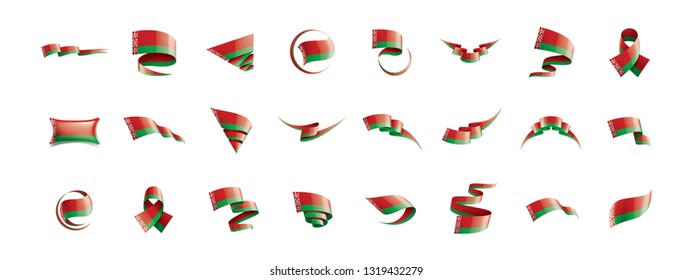 Belarus flag, vector illustration on a white background