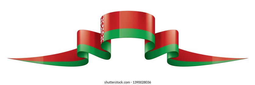 Belarus flag, vector illustration on a white background