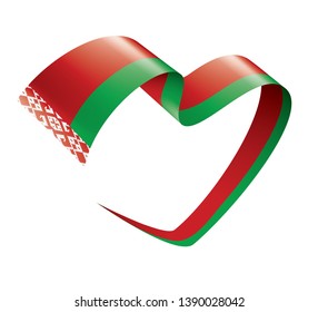 Belarus flag, vector illustration on a white background
