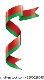 Belarus flag, vector illustration on a white background