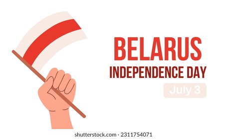 Belarus Independence day. Flag Abstract Background Design Template. Belarus Independence Day Banner Cartoon.