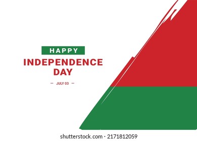 Belarus Independence Day. Vector Illustration. The illustration is suitable for banners, flyers, stickers, cards, etc.