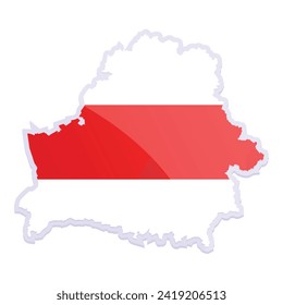 Belarus landmark icon cartoon vector. Global chart. Map earth trade