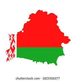 Hintergrund für die Flagge von Belarus - Vektorgrafik