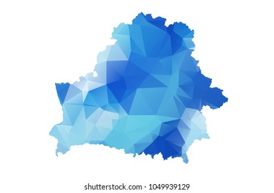 belarus map in geometric polygonal style. belarus map of isolated. Vector Illustration Eps10.