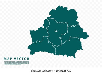 Belarus map High Detailed on white background. Abstract design vector illustration eps 10