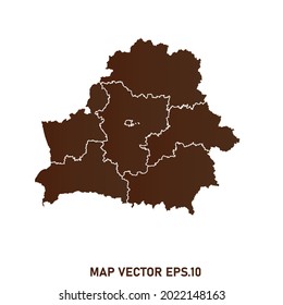 Belarus map High Detailed on white background. Abstract design vector illustration eps 10