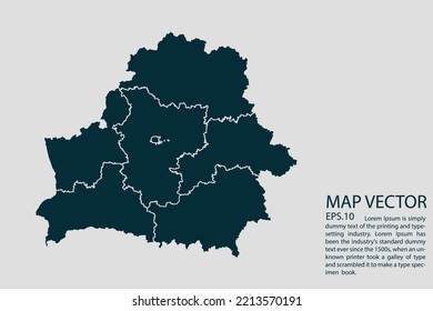 Belarus map High Detailed on white background. Abstract design vector illustration eps 10