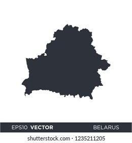 belarus map icon vector logo template